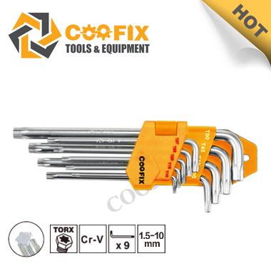 9 stk Torx-nøgle